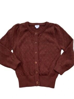 Jamie Kay Zoey cardigan and Bonnet Cherry Mahogany 0-3 mth NWT